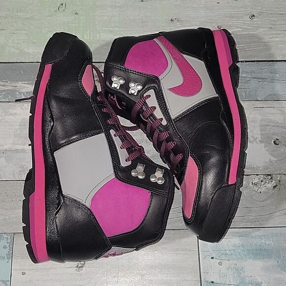 Nike Air Baltoro Pink/Gray/Black sz 8.5 - Picture 4 of 7